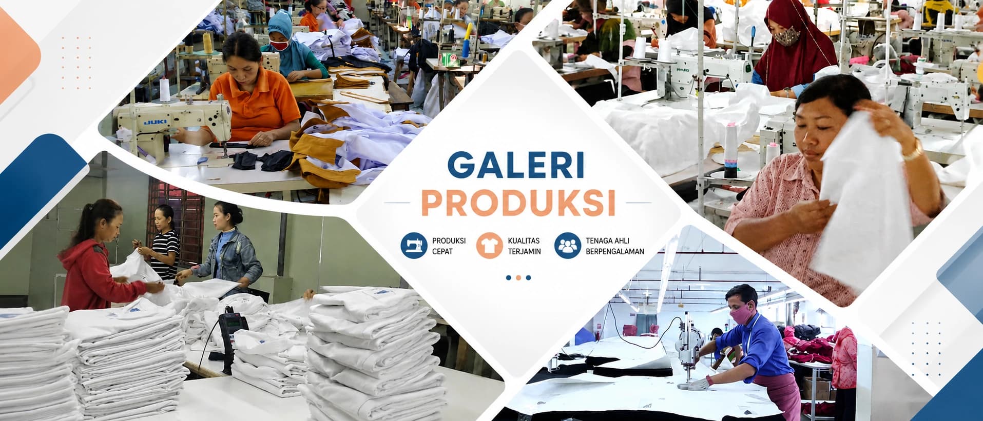 Proses Penjahitan/Sablon di Pabrik